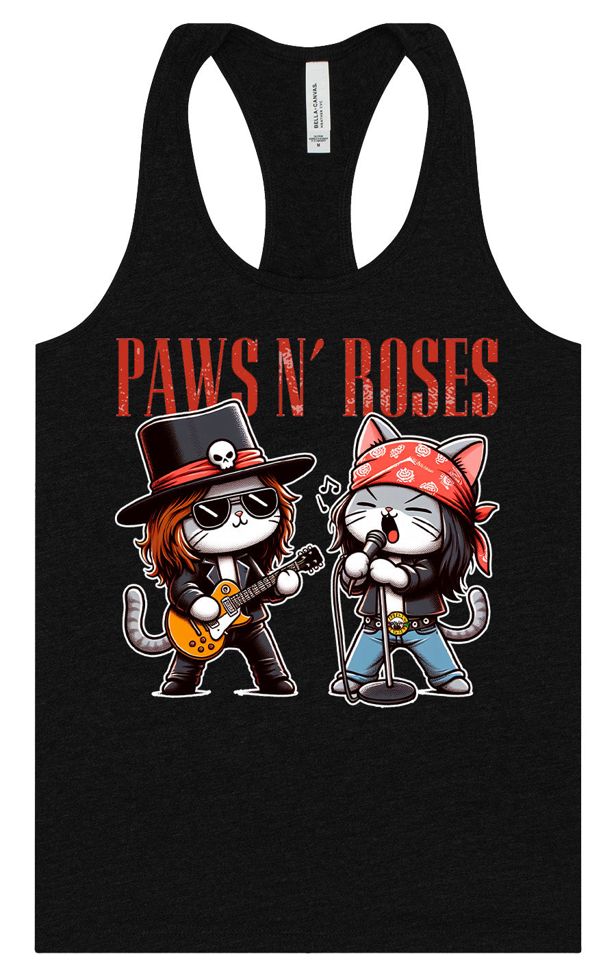 Paws N' Roses Women's Racerback Tank