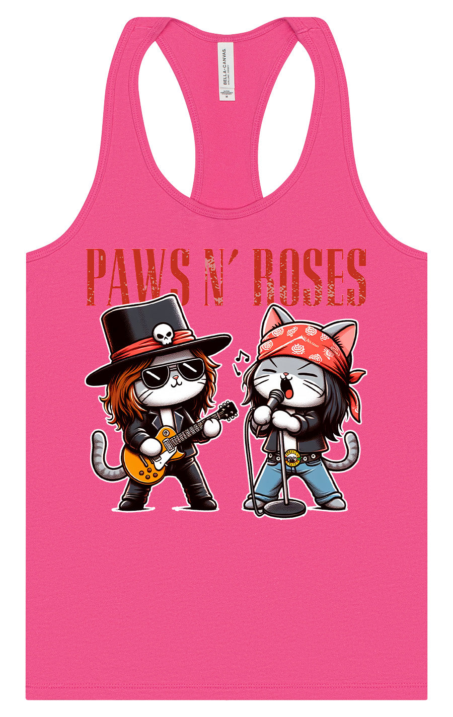 Paws N' Roses Women's Racerback Tank