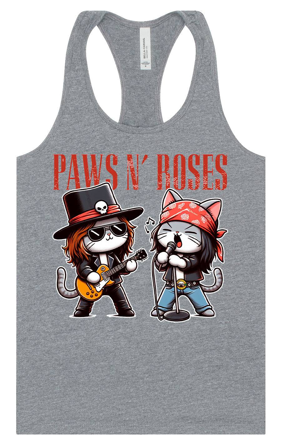 Paws N' Roses Women's Racerback Tank