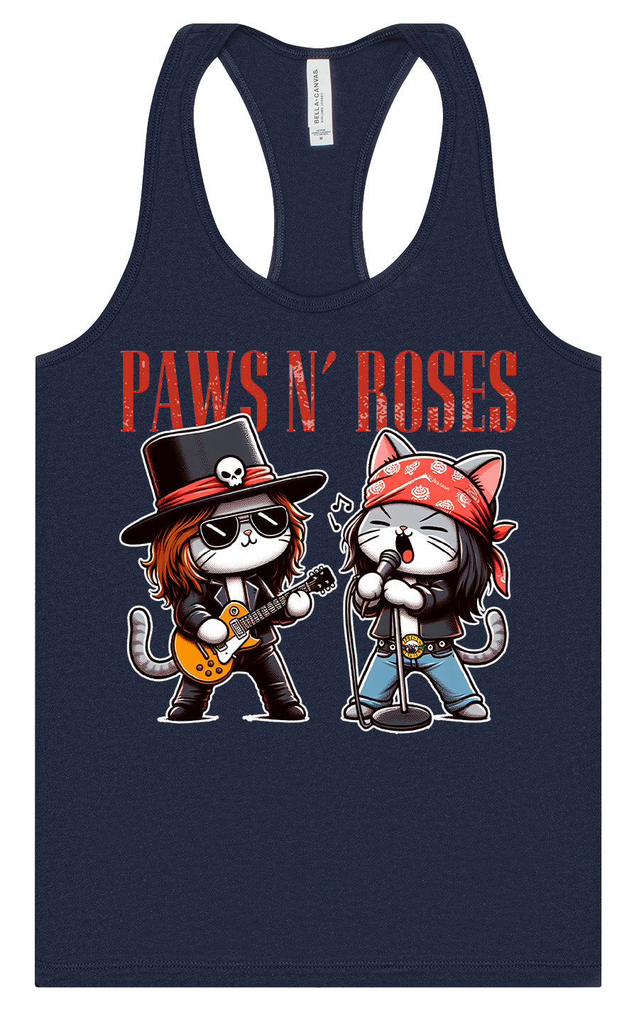 Paws N' Roses Women's Racerback Tank
