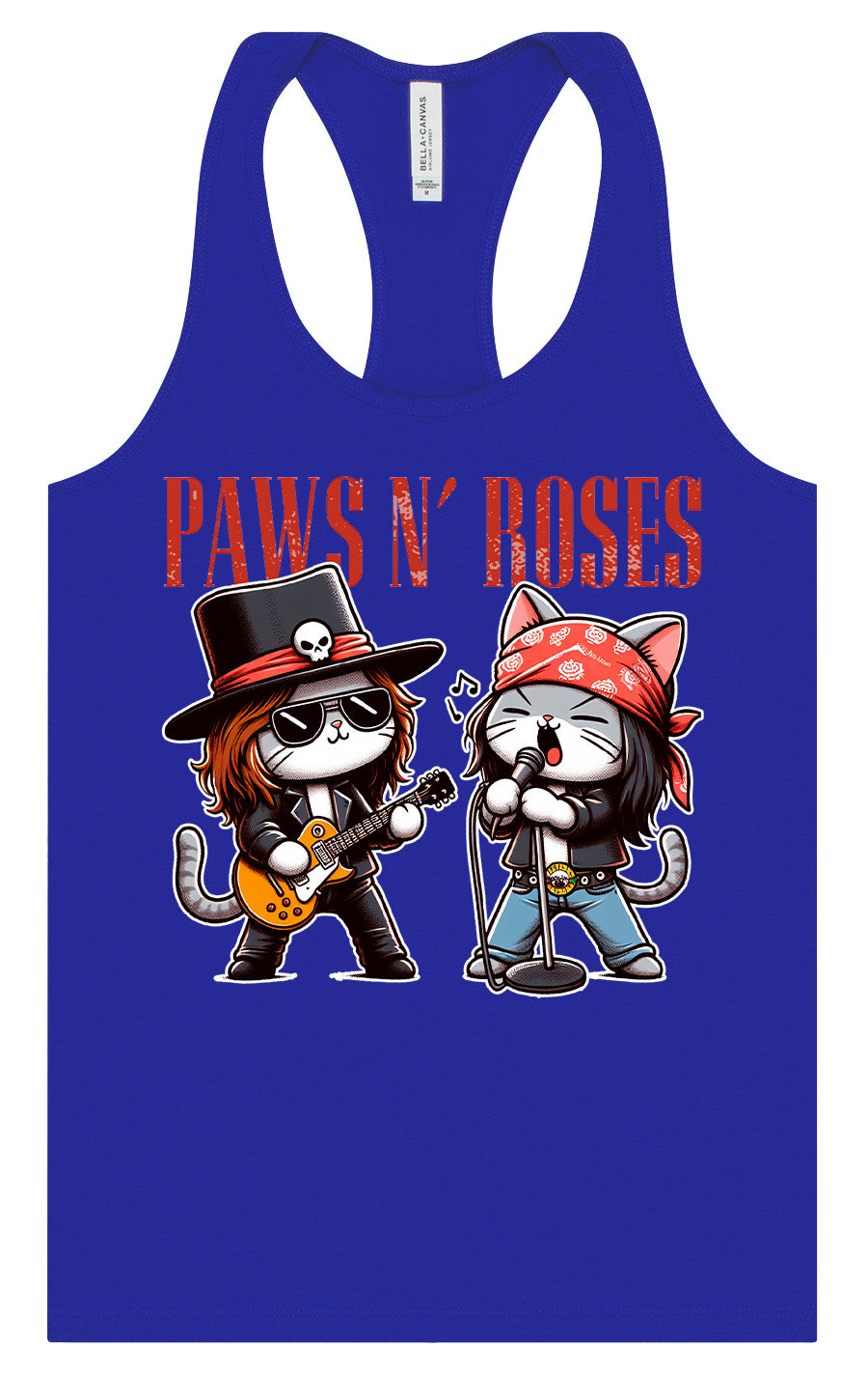 Paws N' Roses Women's Racerback Tank
