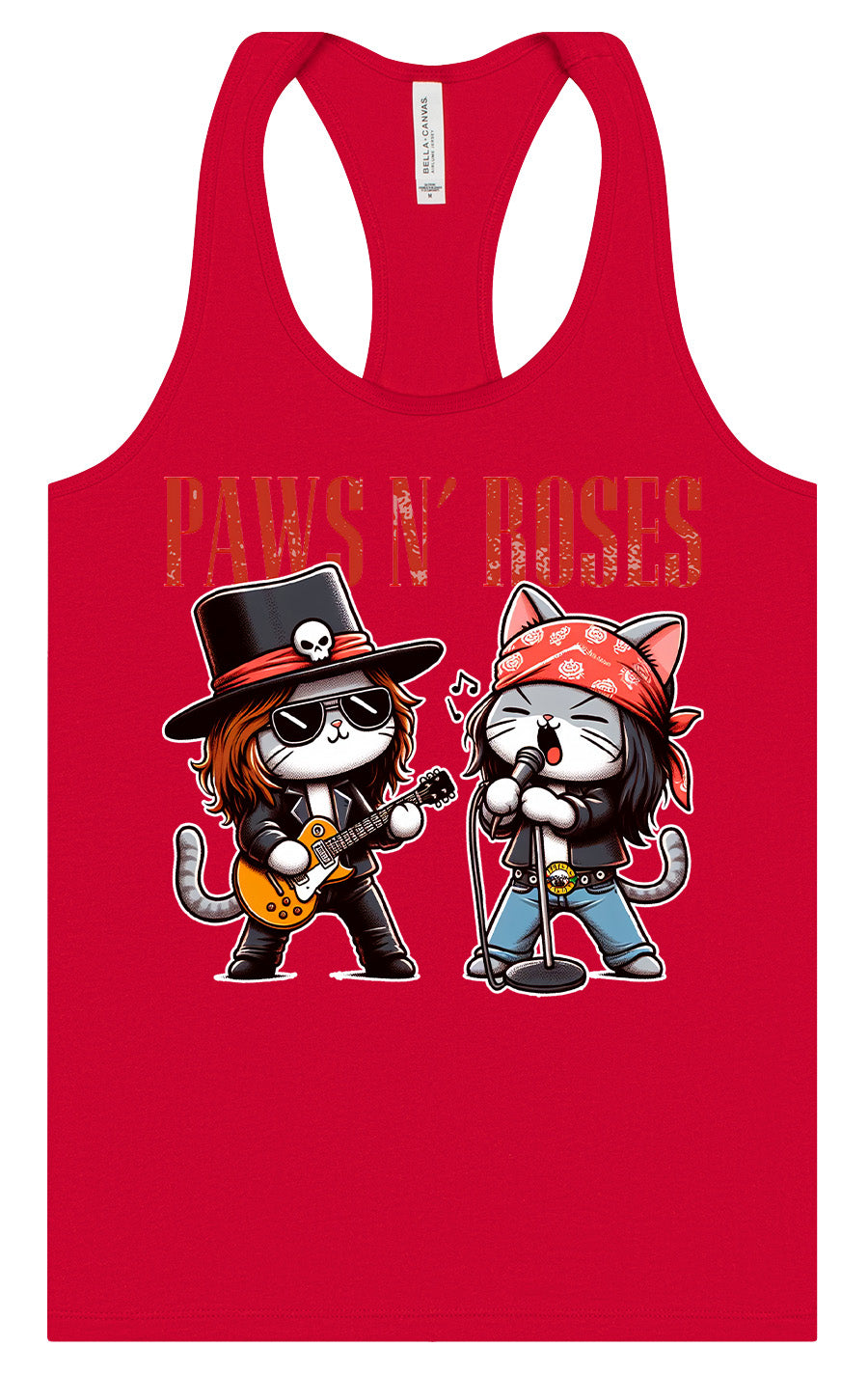 Paws N' Roses Women's Racerback Tank
