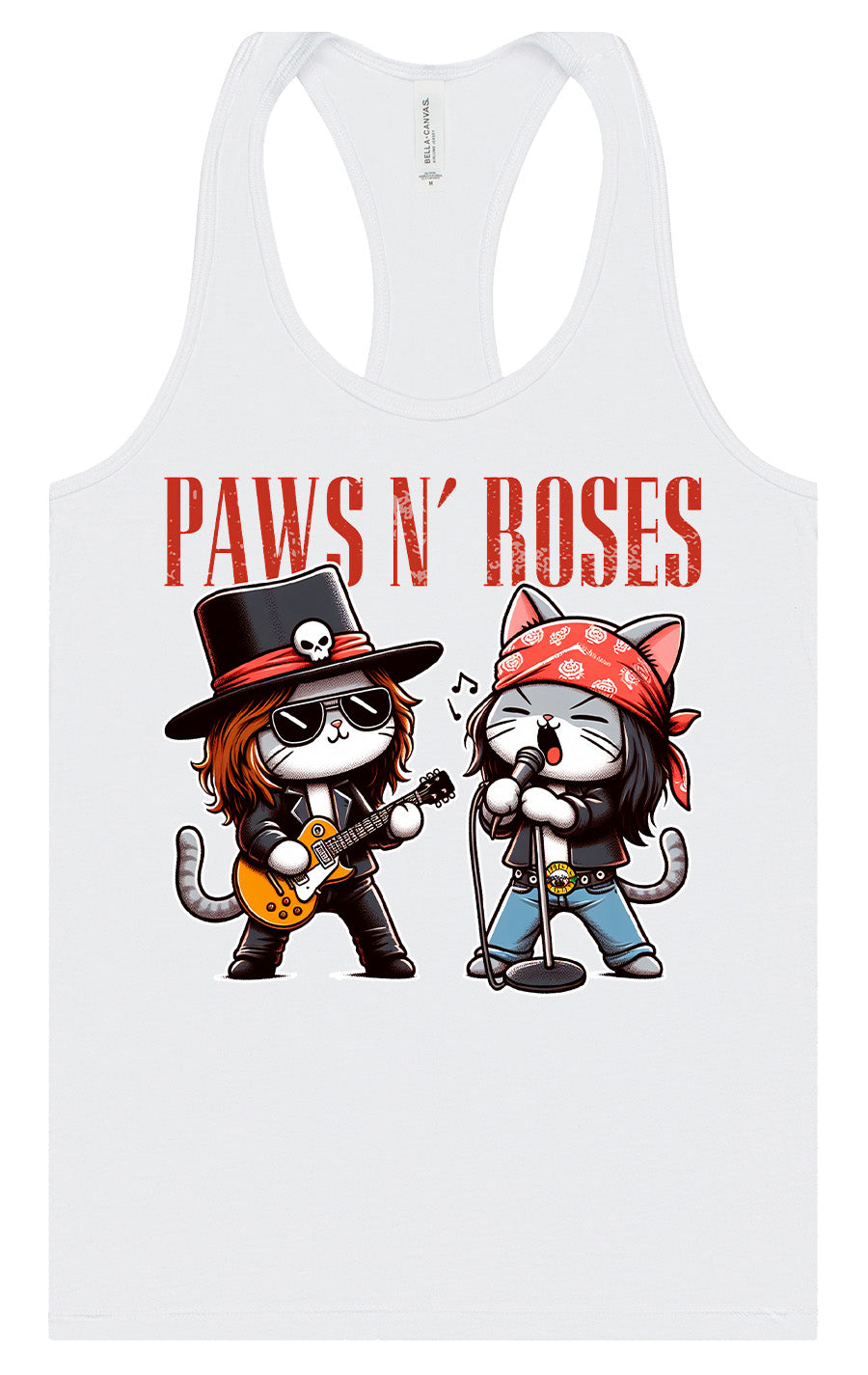 Paws N' Roses Women's Racerback Tank
