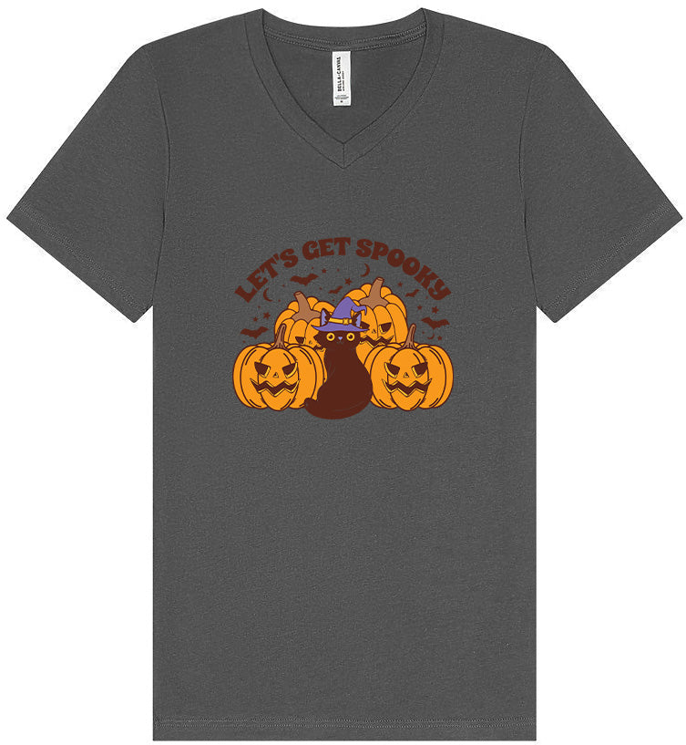 Get Spooky Unisex V-Neck Shirt
