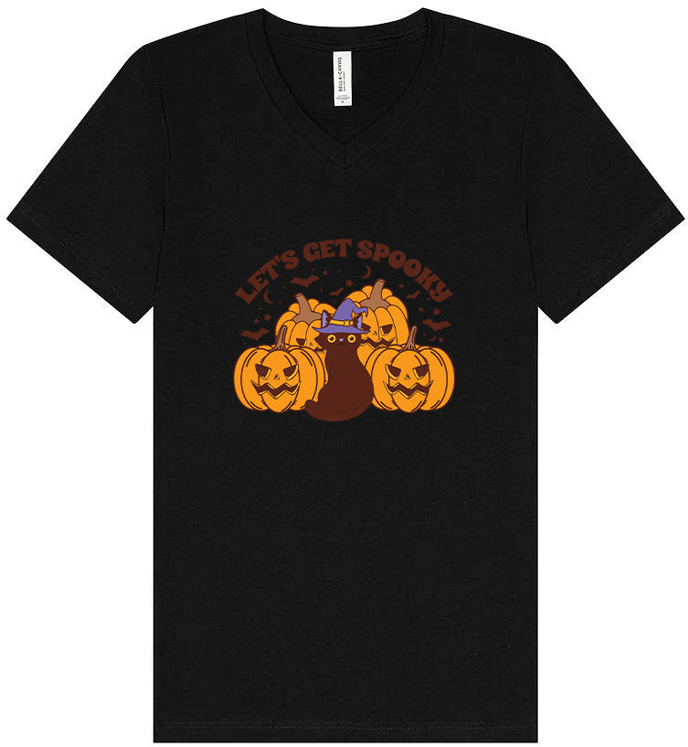 Get Spooky Unisex V-Neck Shirt