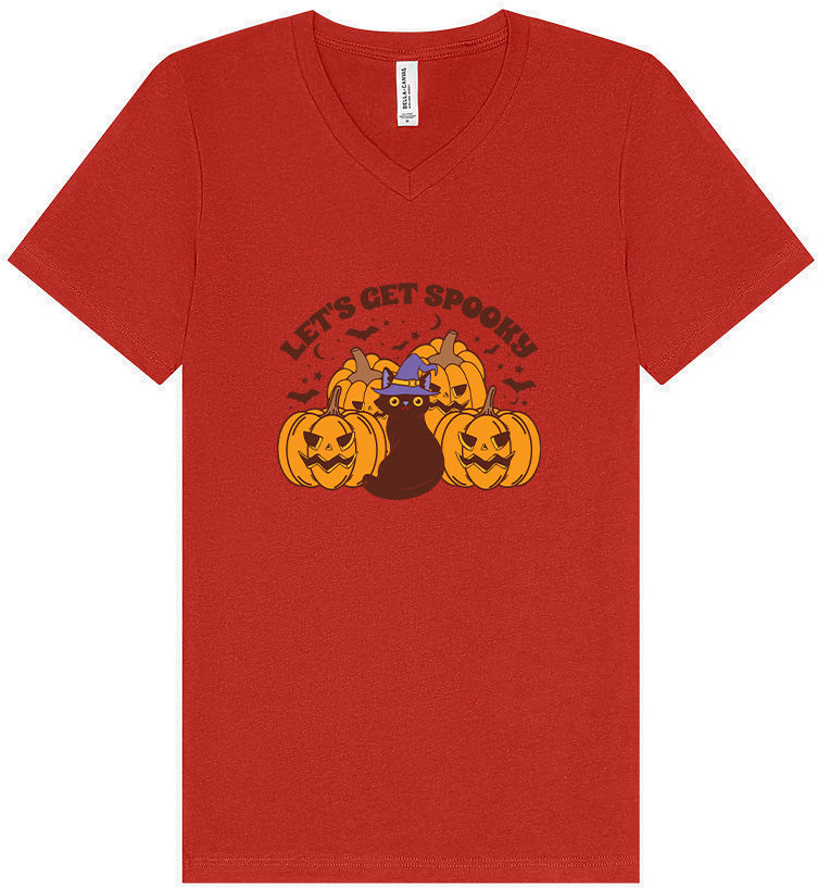 Get Spooky Unisex V-Neck Shirt