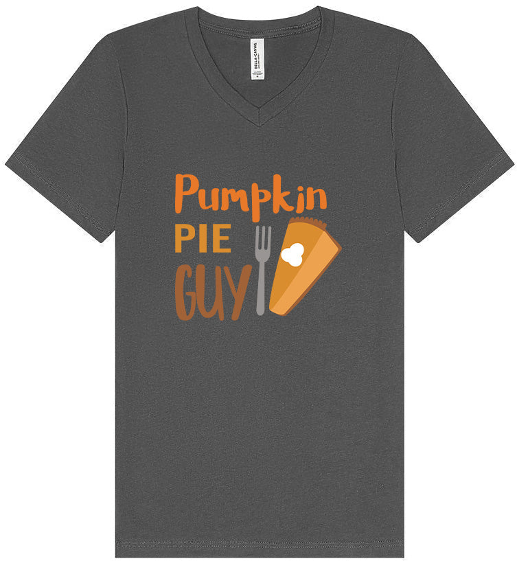 Pumpkin Pie Guy Unisex V-Neck Shirt