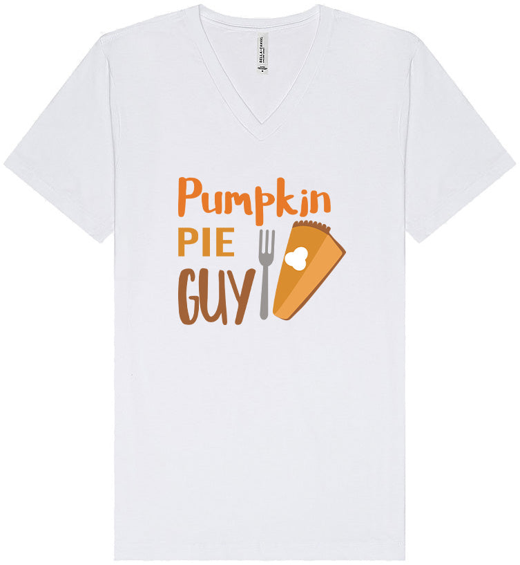 Pumpkin Pie Guy Unisex V-Neck Shirt