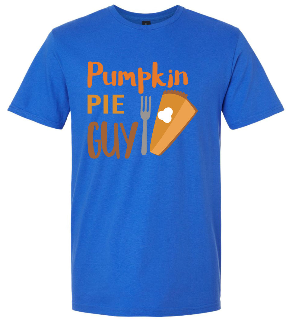 Pumpkin Pie Guy Adult Gildan Soft Shirt
