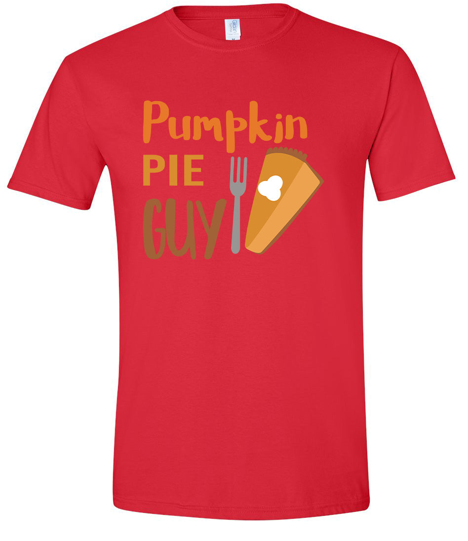 Pumpkin Pie Guy Adult Gildan Soft Shirt