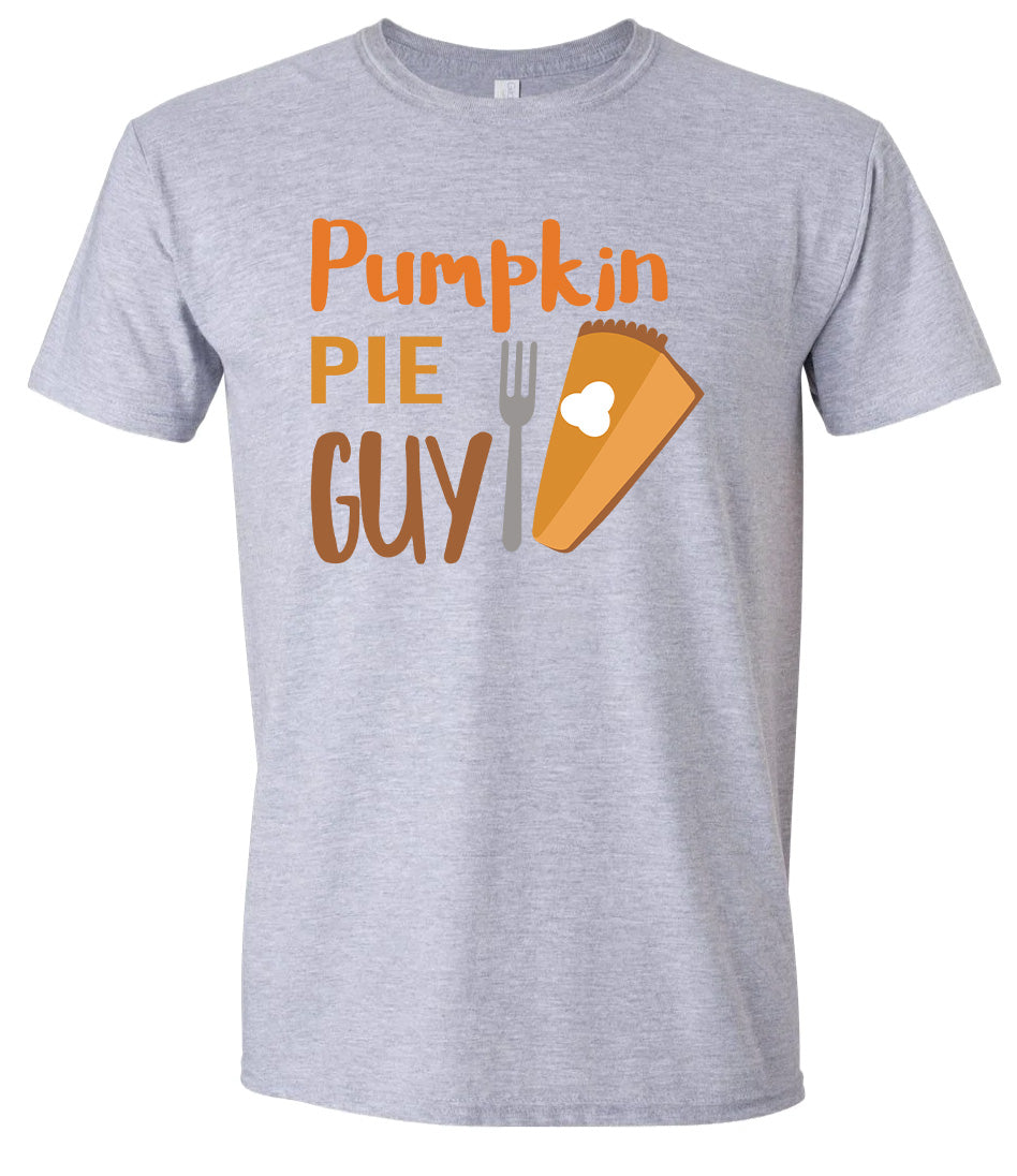 Pumpkin Pie Guy Adult Gildan Soft Shirt