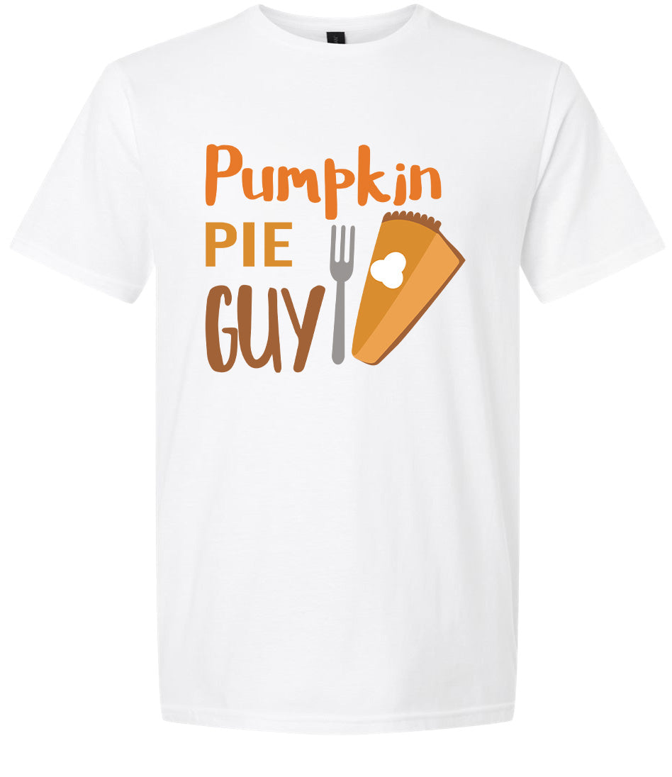 Pumpkin Pie Guy Adult Gildan Soft Shirt