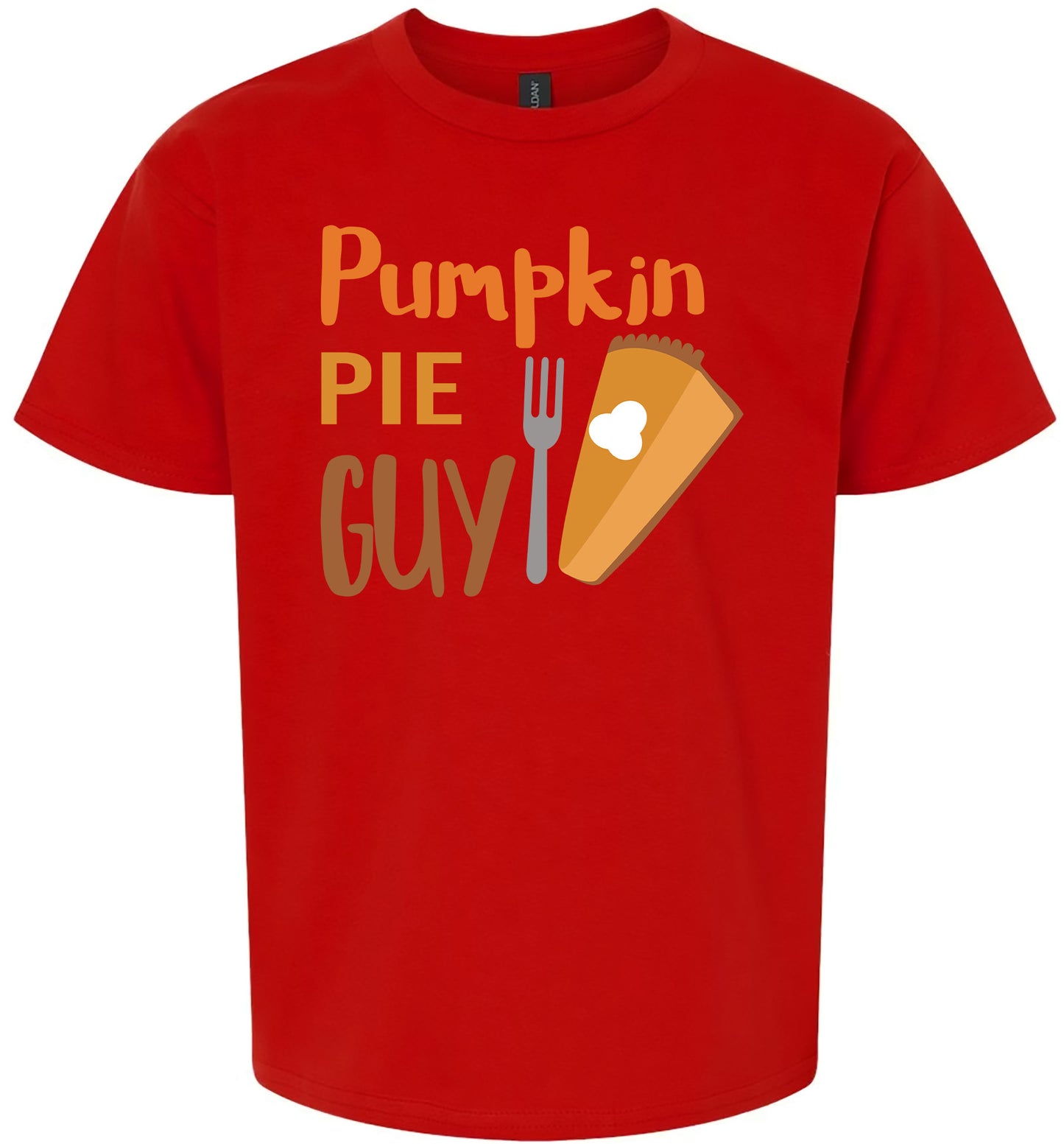 Pumpkin Pie Guy Children's Gildan Soft Shirt