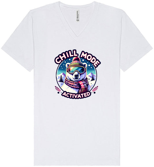 Chill Mode Activated Unisex V-Neck Shirt