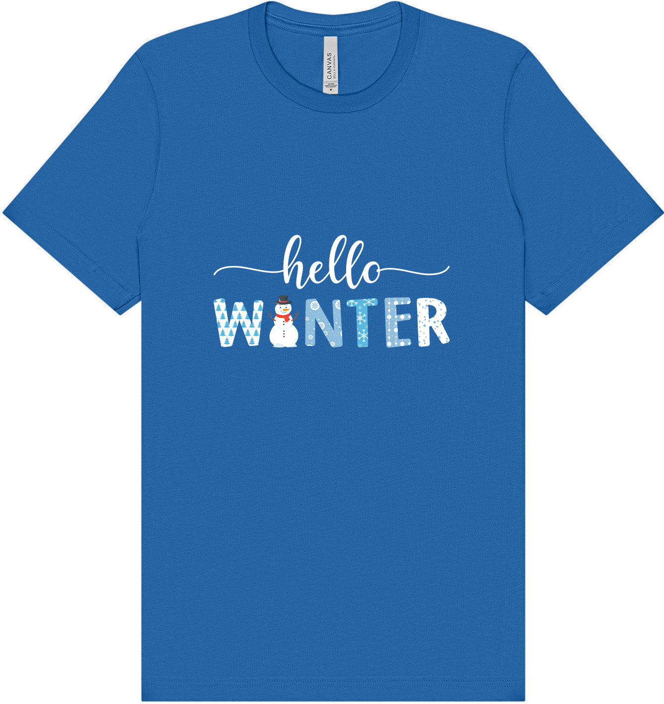 Hello Winter Adult Bella Canvas Shirt