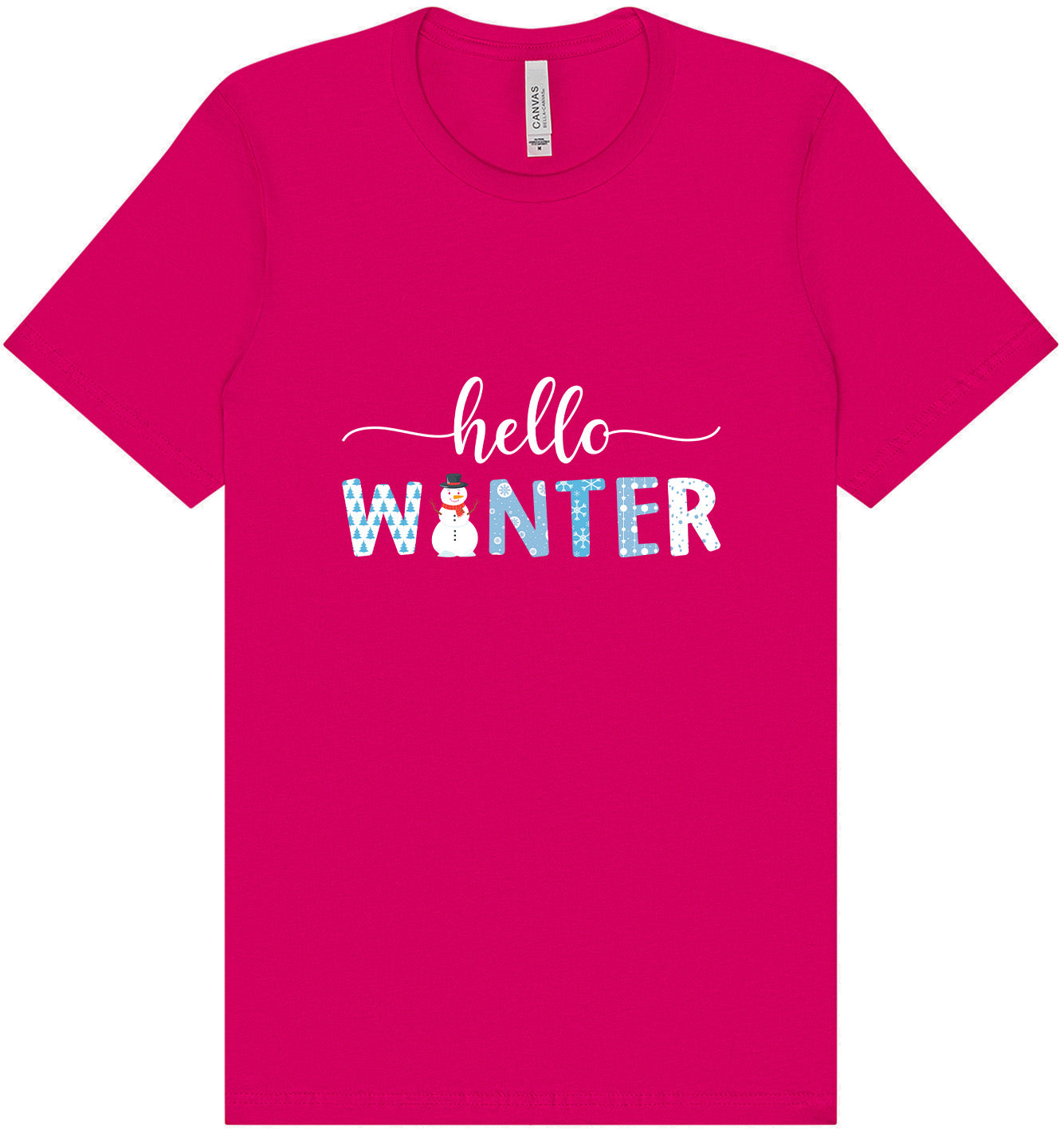 Hello Winter Adult Bella Canvas Shirt