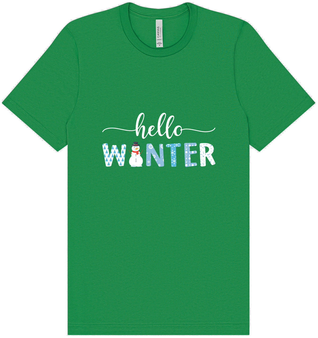Hello Winter Adult Bella Canvas Shirt