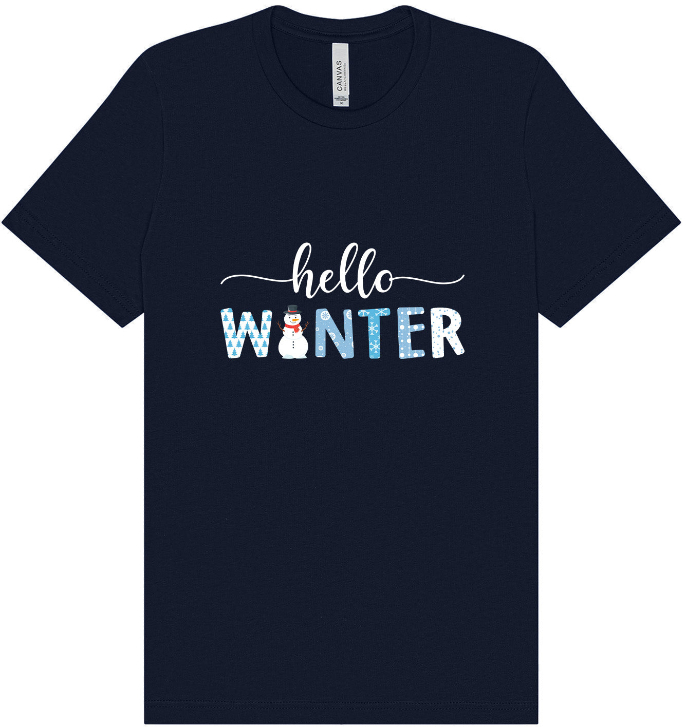 Hello Winter Adult Bella Canvas Shirt