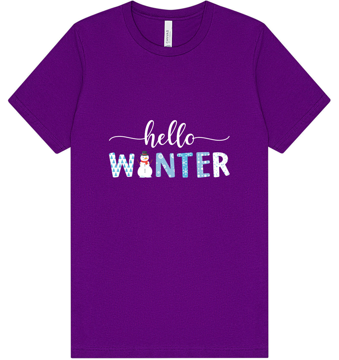 Hello Winter Adult Bella Canvas Shirt