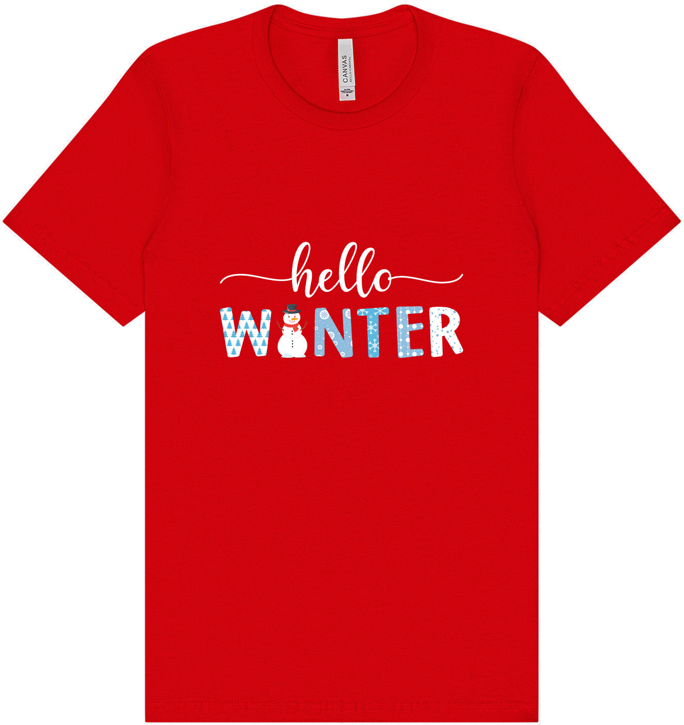 Hello Winter Adult Bella Canvas Shirt