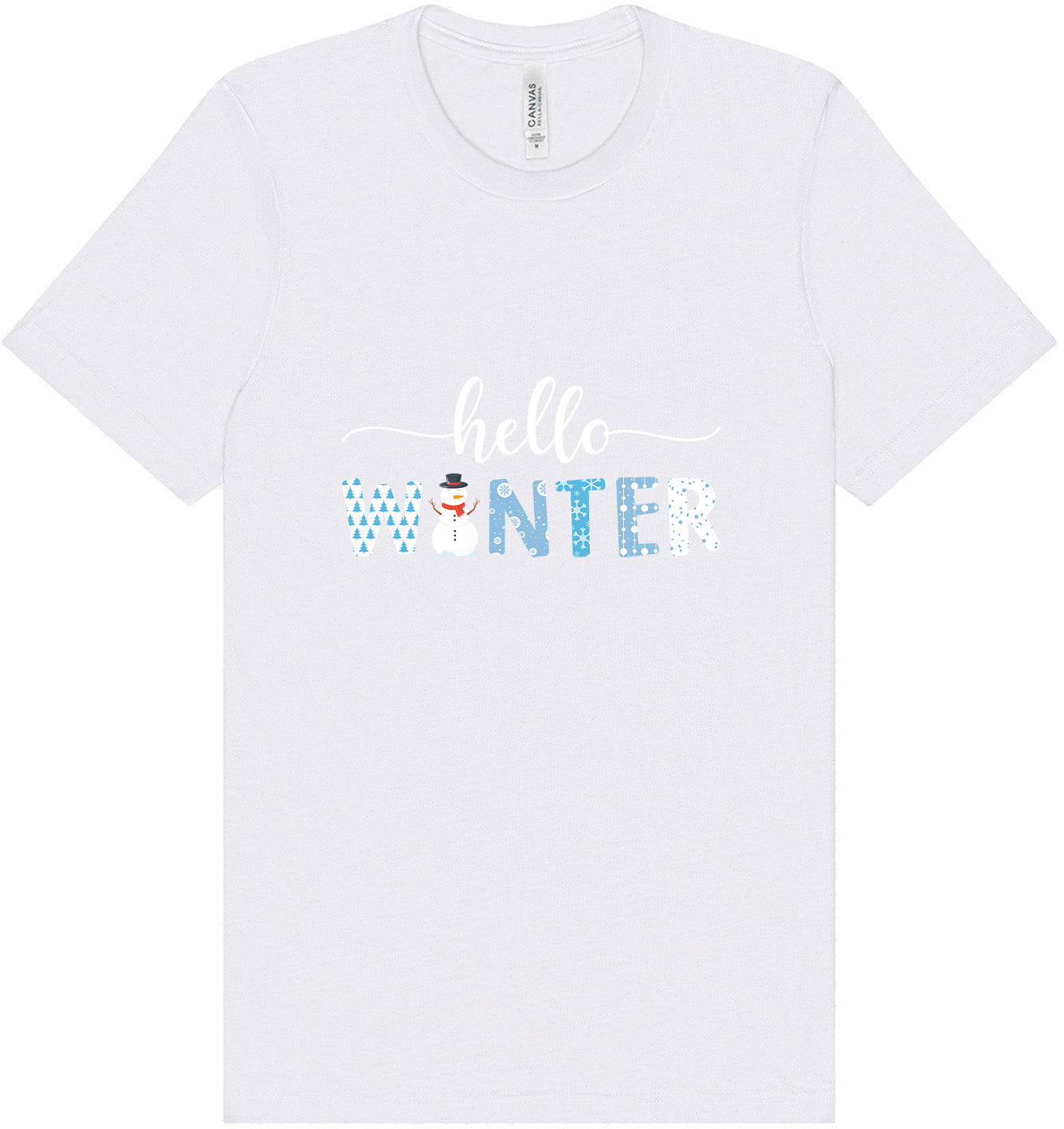 Hello Winter Adult Bella Canvas Shirt
