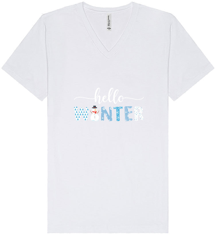 Hello Winter Unisex V-Neck Shirt