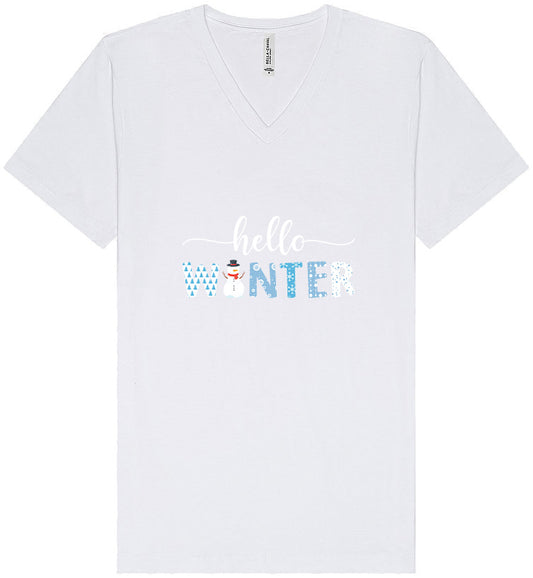 Hello Winter Unisex V-Neck Shirt