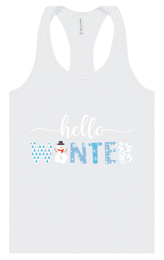 Hello Winter Women's Racerback Tank