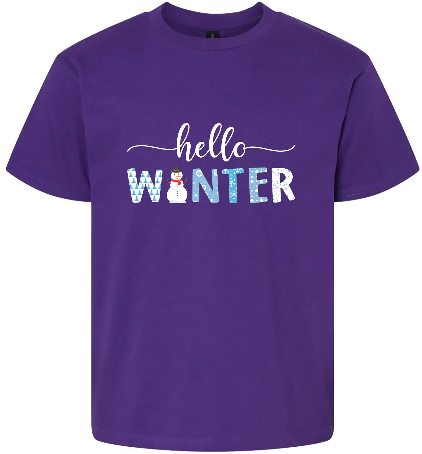 Hello Winter Children's Gildan Soft Shirt