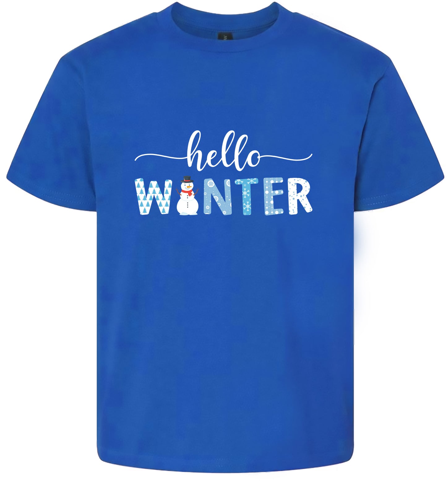 Hello Winter Children's Gildan Soft Shirt