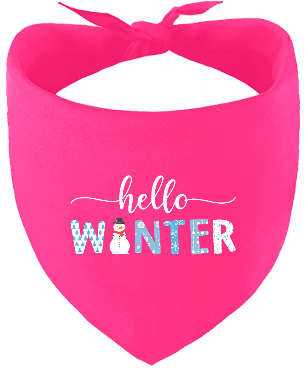 Hello Winter Pet Bandana