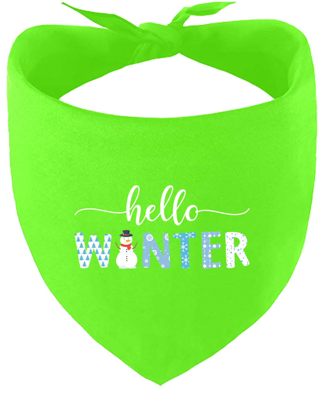 Hello Winter Pet Bandana