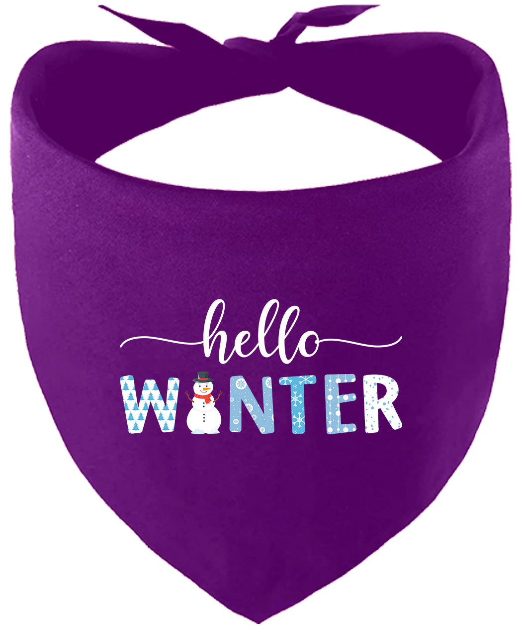 Hello Winter Pet Bandana