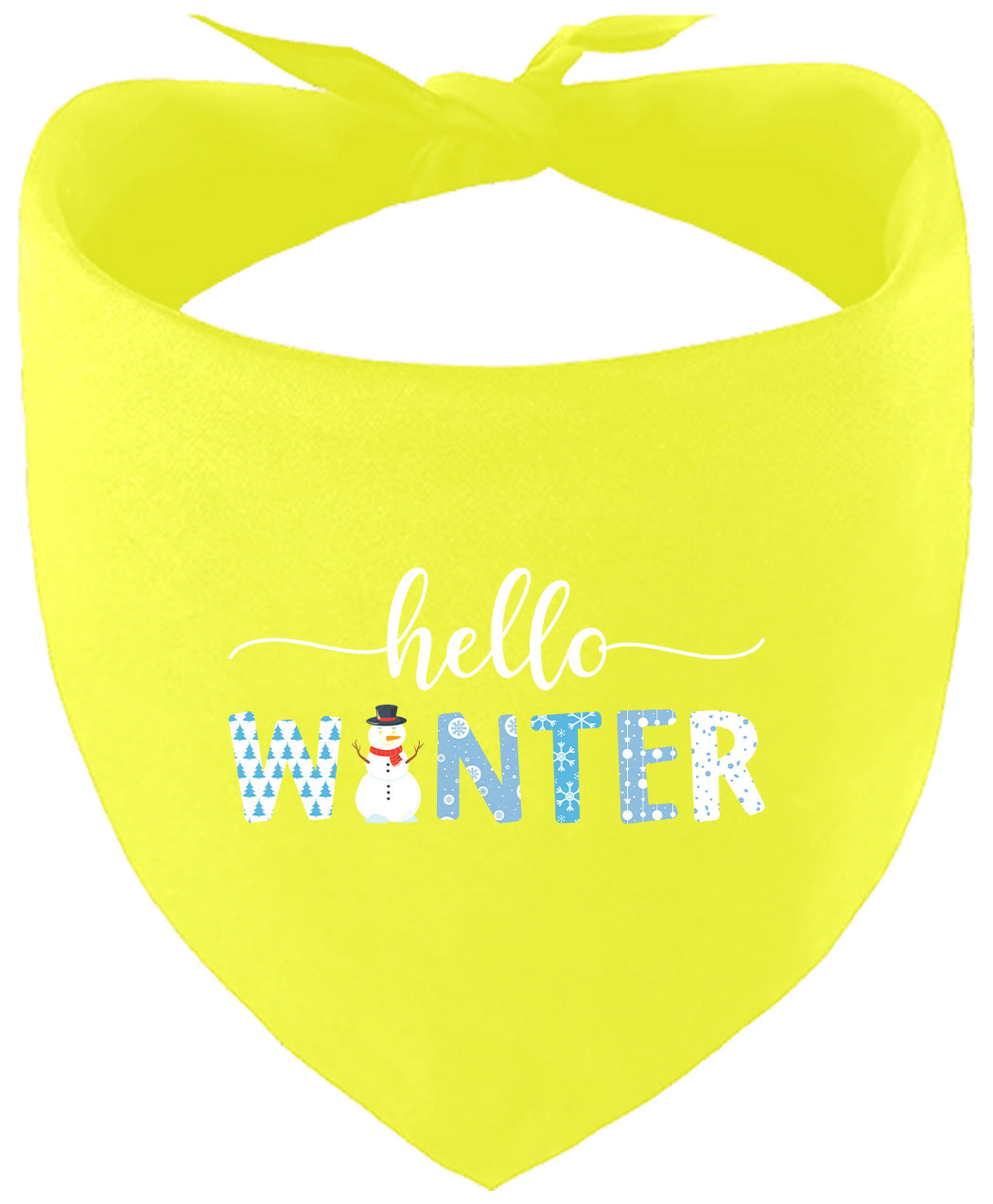 Hello Winter Pet Bandana