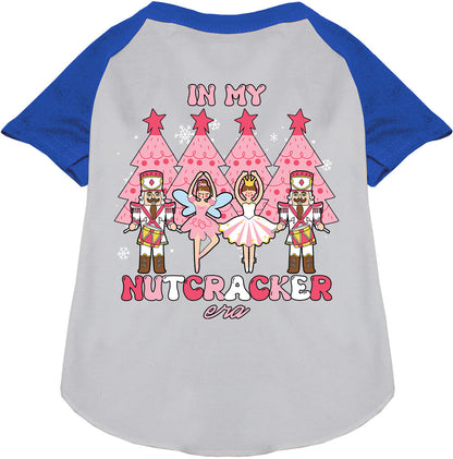 Blue Nutcracker Era Pet Raglan Shirt