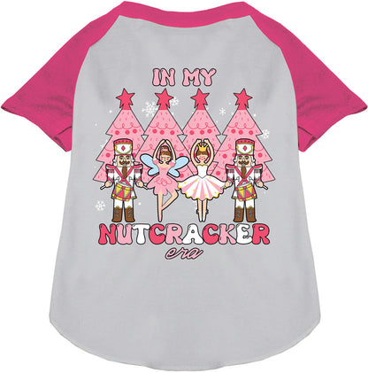 Pink Nutcracker Era Pet Raglan Shirt