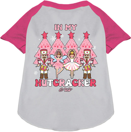 Pink Nutcracker Era Pet Raglan Shirt