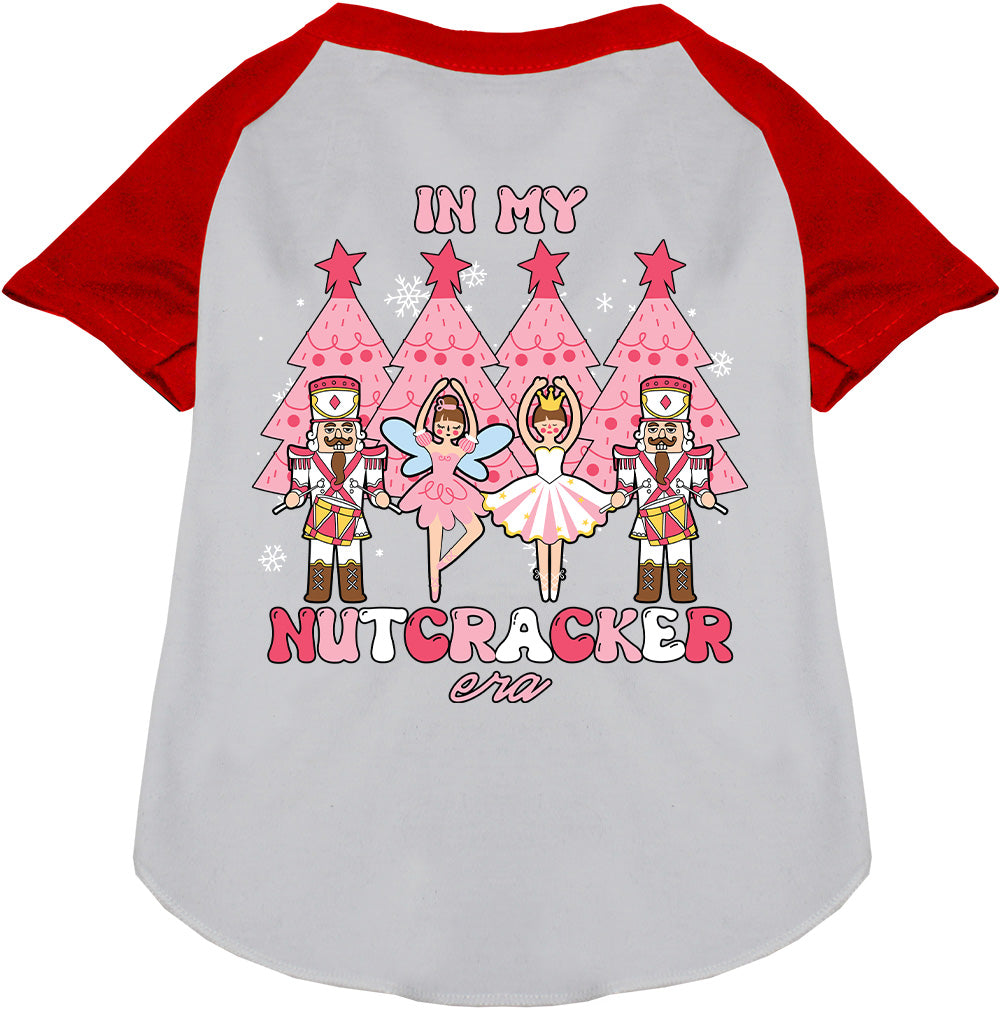 Red Nutcracker Era Pet Raglan Shirt