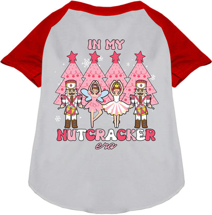 Red Nutcracker Era Pet Raglan Shirt