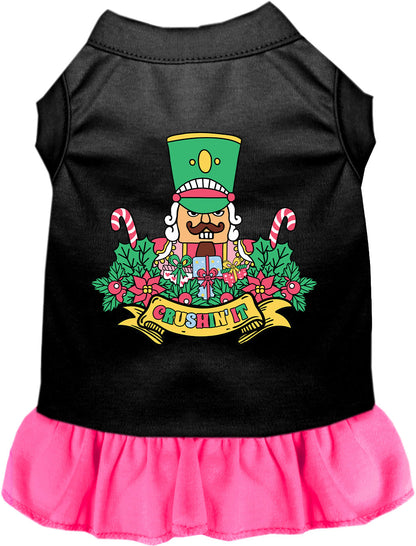 Black and Pink Crushin' It Nutcracker Style Pet Dress