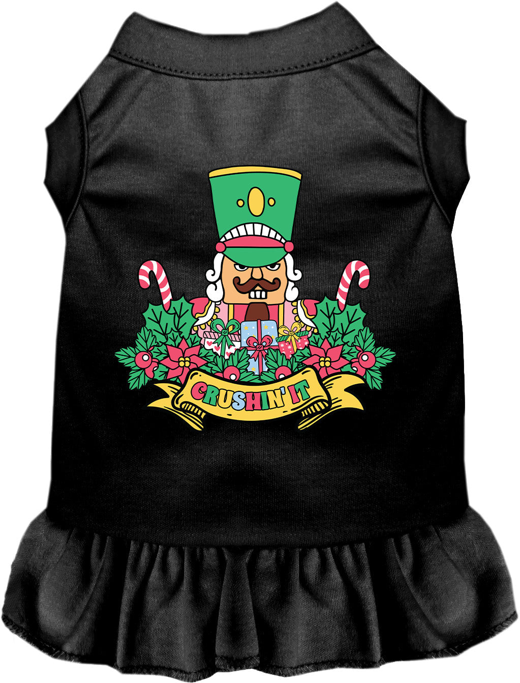 Black Crushin' It Nutcracker Style Pet Dress