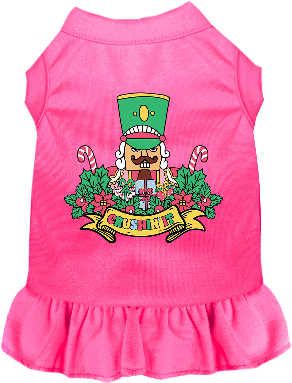 Hot Pink Crushin' It Nutcracker Style Pet Dress