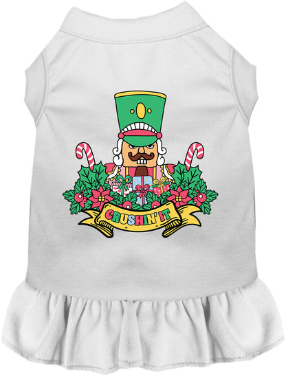 White Crushin' It Nutcracker Style Pet Dress