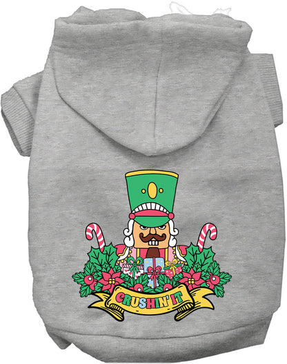 Gray Crushin' It Nutcracker Style Pet Hoodie