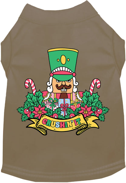Khaki Crushin' It Nutcracker Style Pet Shirt