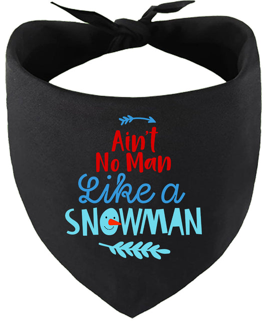 Ain't No Man Like a Snowman Pet Bandana
