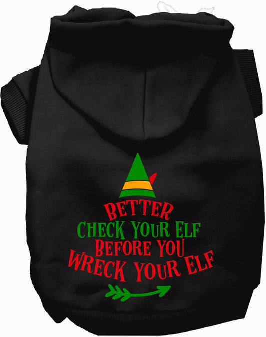 Check Your Elf Christmas Pet Hoodie