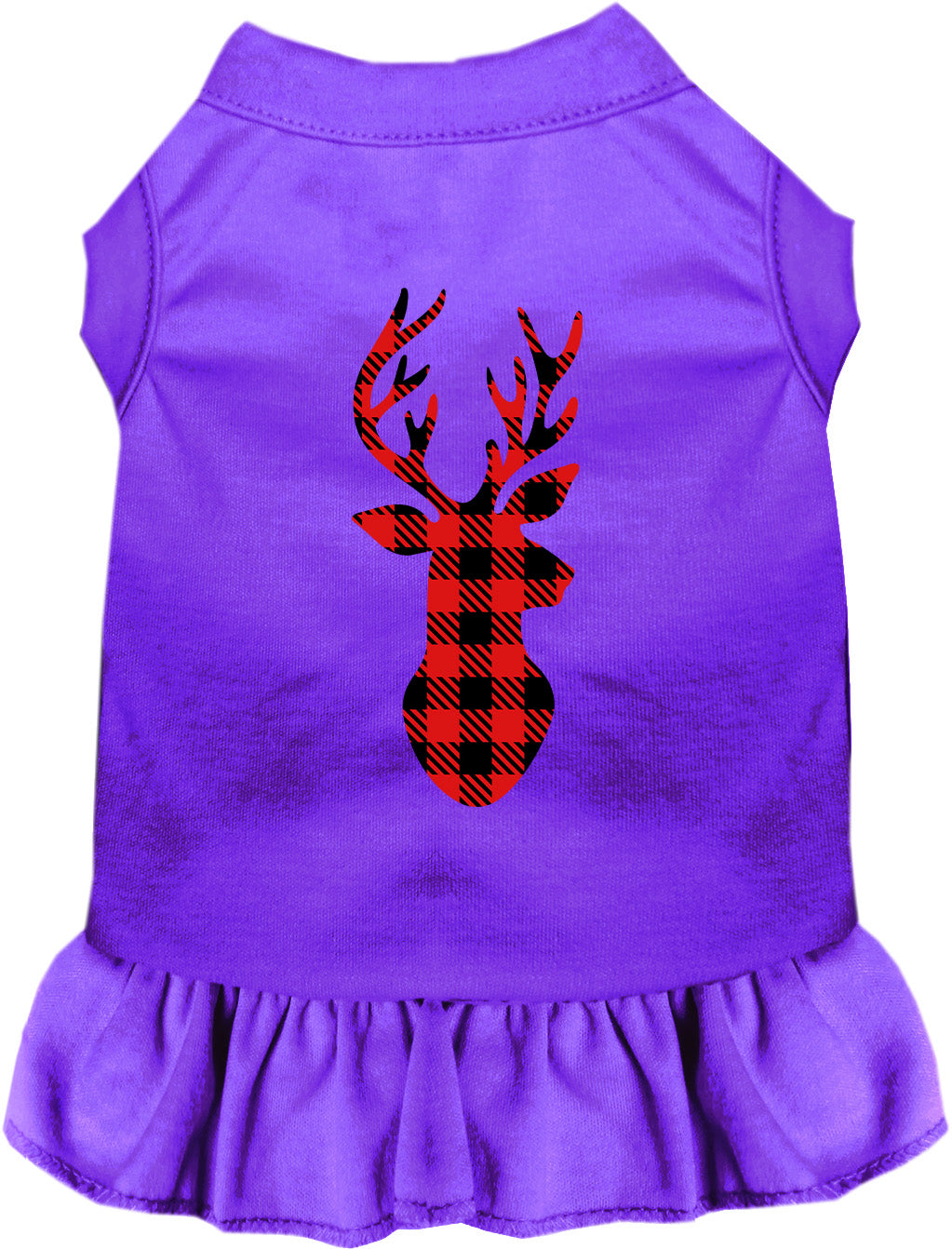 Purple Buffalo Check Deer Pet Dress