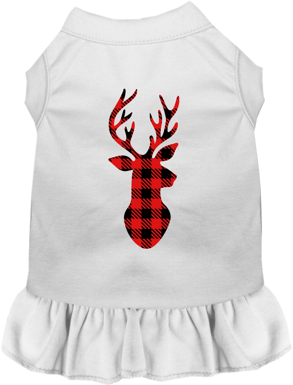 White Buffalo Check Deer Pet Dress