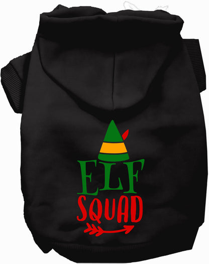 Black Elf Squad Pet Hoodie for dogs